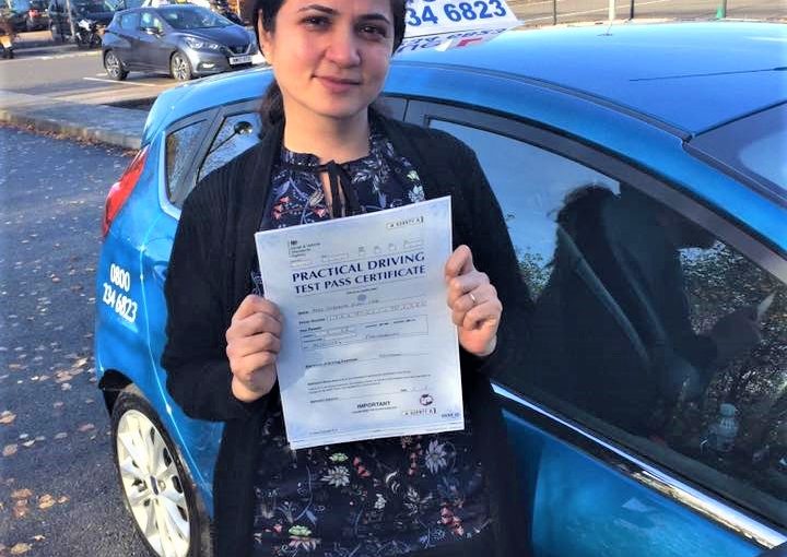 Congratulations to Prajakta on passing Driving test in Farnborough