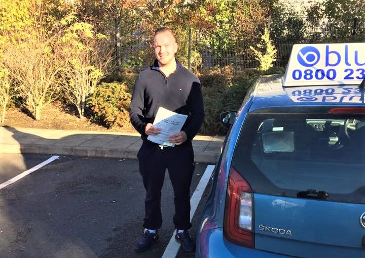 Ryan Hunt from Farnborough who passed his driving test