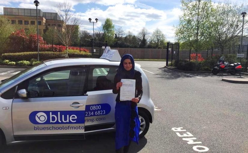 Farnborough Driving Test Pass for Sadiyya Khan