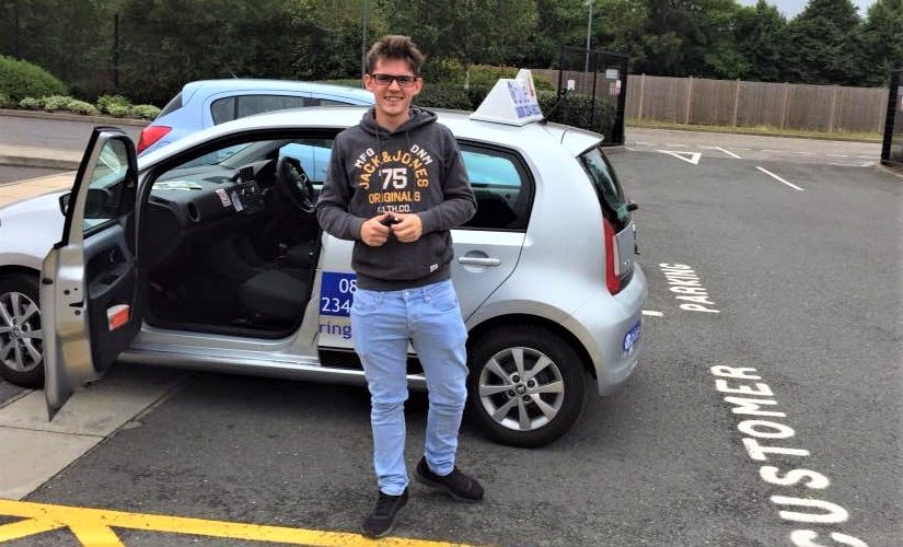 Simon May from Bracknell who passed his test in Farnborough