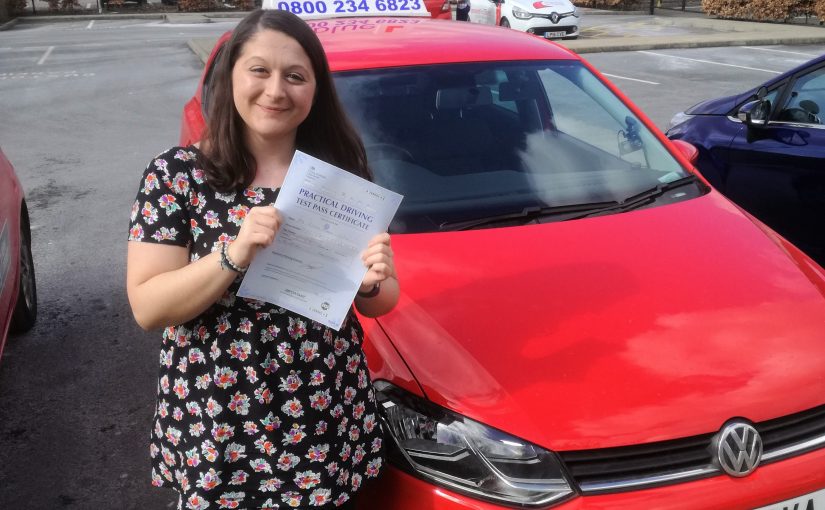 Congratulations to Simona who passed her driving test First Time in Farnborough