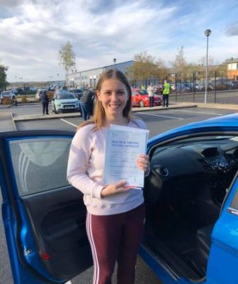 Farnborough Driving Test pass for Amelia