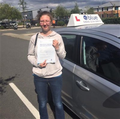 Farnborough Driving Test pass for Kathleen