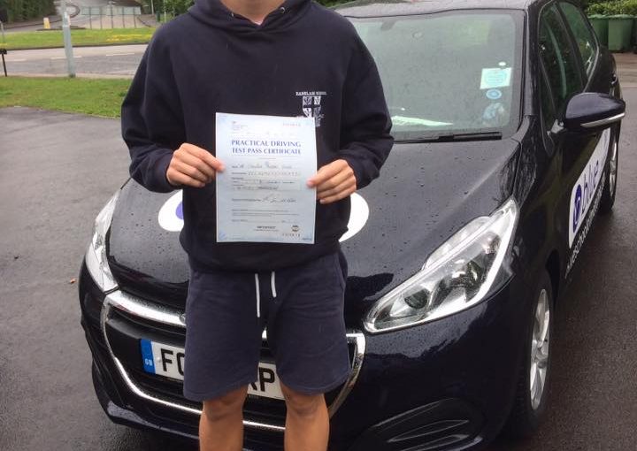 Farnborough Driving test Pass for Cameron Young