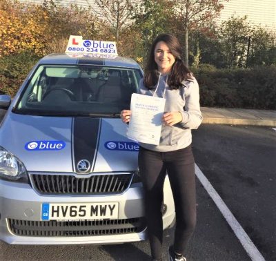 Farnborough Driving test for Annabelle Veitch