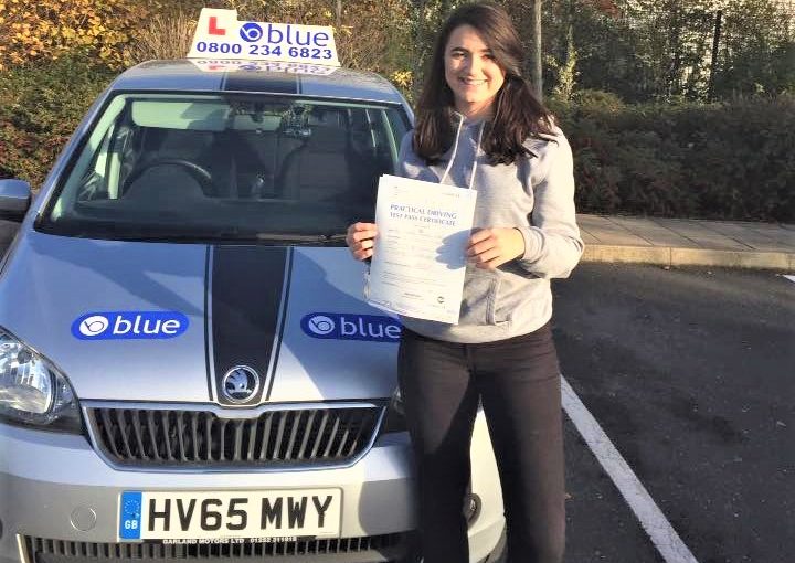 Annabelle Veitch passed driving test in Farnborough First Time Pass