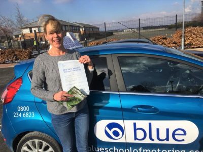 Farnborough Driving test pass for Angie Callis