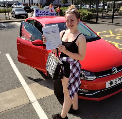 Farnborough Driving test pass for Bethany Robinson