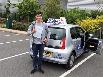 Farnborugh Driving Test Pass for Cameron Miller