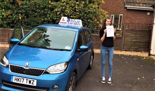 Finchampstead Driving Test Pass for Amy Beresford