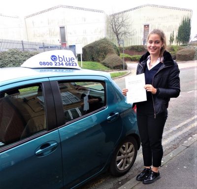 Finchampstead Driving Test pass for Emma Quainton