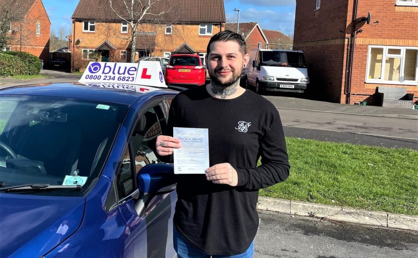 First Time Driving Test Pass for Chris Hancock in Trowbridge Wiltshire