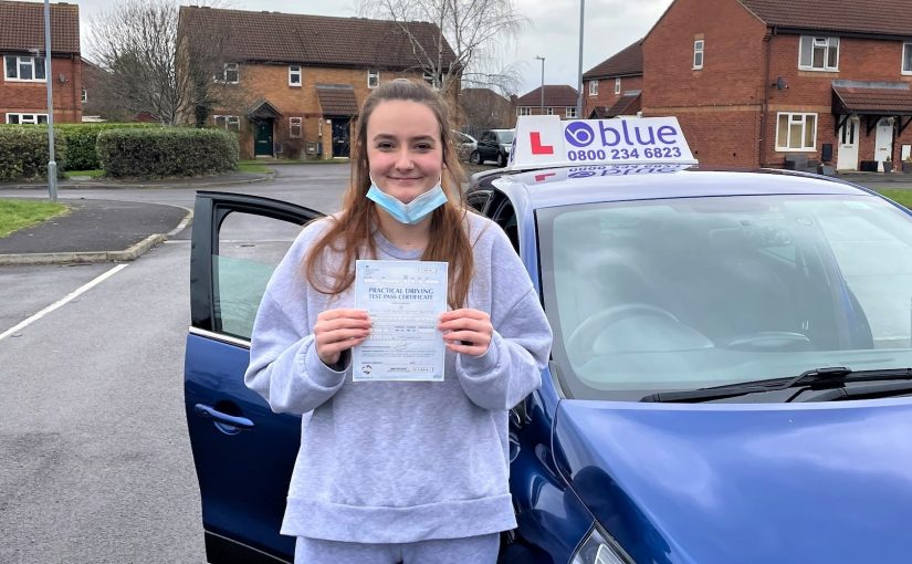 First Time Driving Test Pass in Trowbridge Wiltshire for Iona George