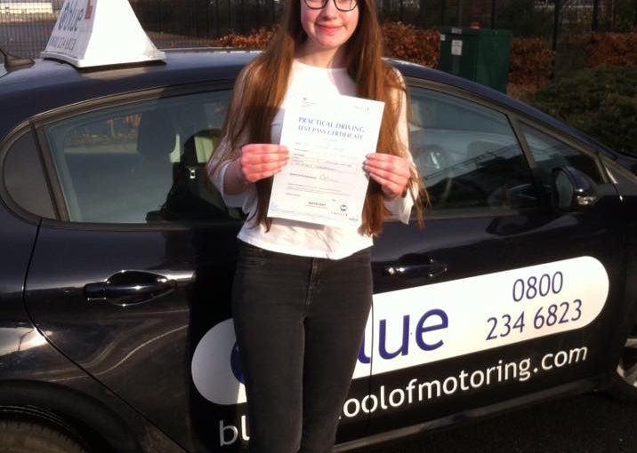 Congratulations to Florence Forster who passed her driving test at Farnborough