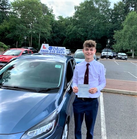 Freddie Wickers of Windsor Passed Driving Test First TIME