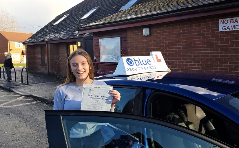 Emily Cooke of Frome, Somerset passed her driving test FIRST TIME