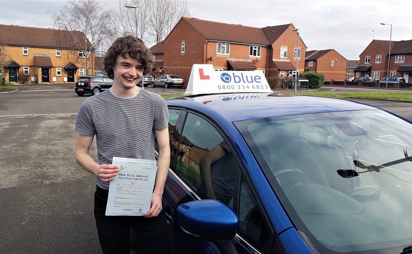 Ben Chant from Frome, Somerset who passed his driving test First Time in Trowbridge