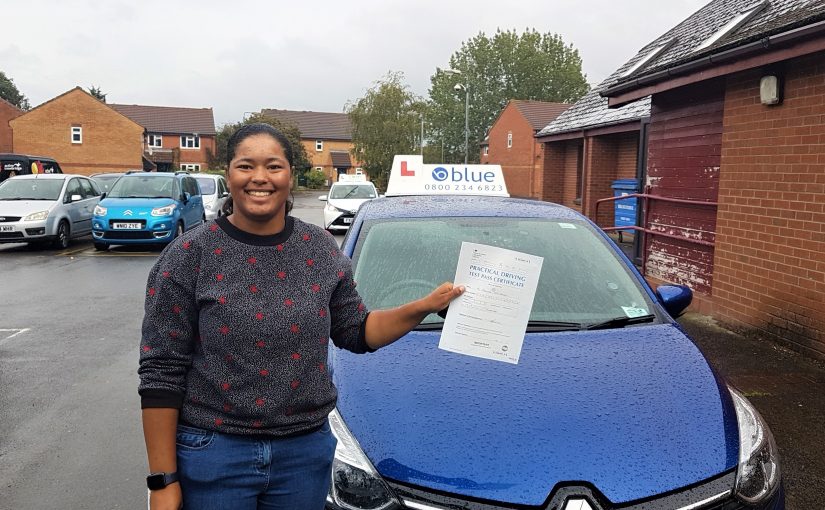 Iris Duarte of Frome in Somerset passed her driving test FIRST TIME