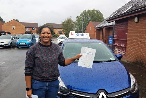 Frome Driving test pass for Iris Duarte