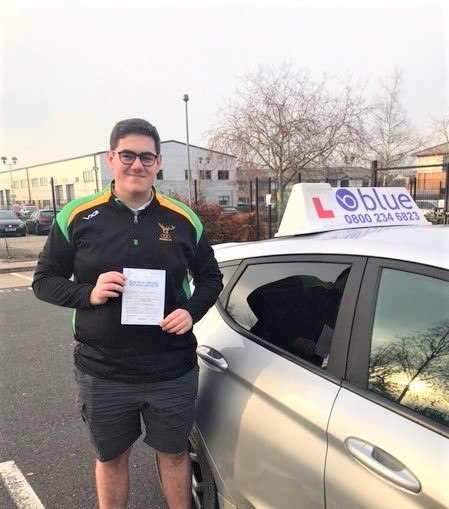 George Creber from Bracknell Passed Driving test in Farnborough