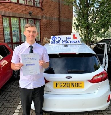 George Longstaff of Windsor Berkshire passed Driving Test