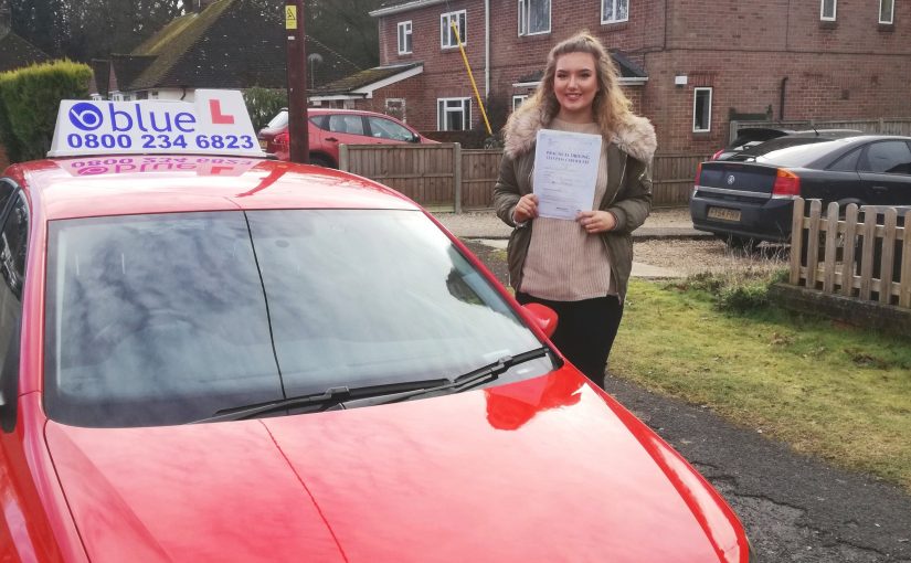 Driving Test pass for Georgia Woodman of Farnborough, Hampshire