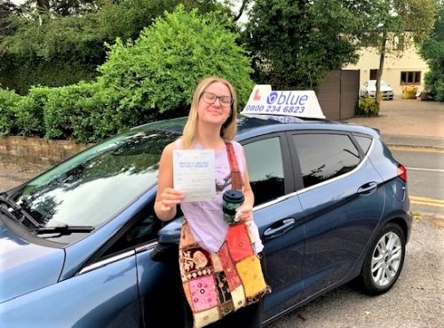 Grace Andrews of Windsor Passed Driving test in Slough