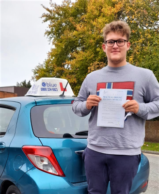 Harry Lovland from Spencers Wood passed his Driving test in Reading