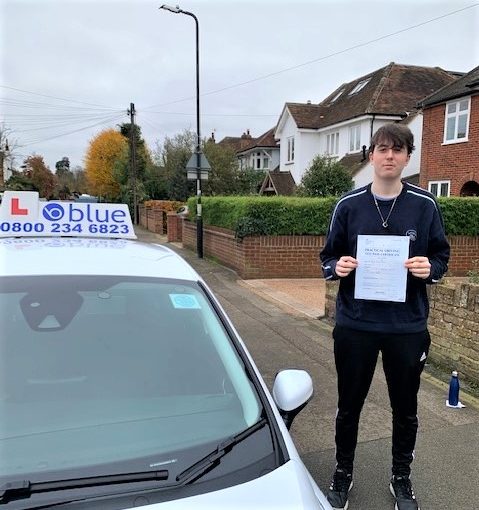 Harry Sherman of Windsor Pass his Driving Test