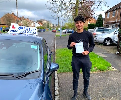 Hayden Pillai of Windsor Passed Driving test in Slough