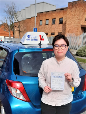 Hiu Man Fung passed her test in Reading