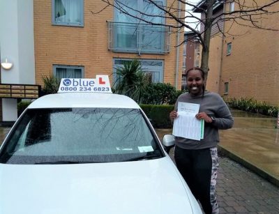 Hodan on passing your driving test in Farnborough