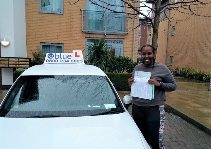 Hodan on passing your driving test in Farnborough