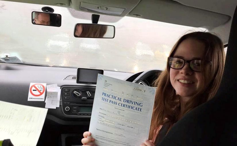 Well done to Holly Taylor from Yateley who passed her driving test in Farnborough today