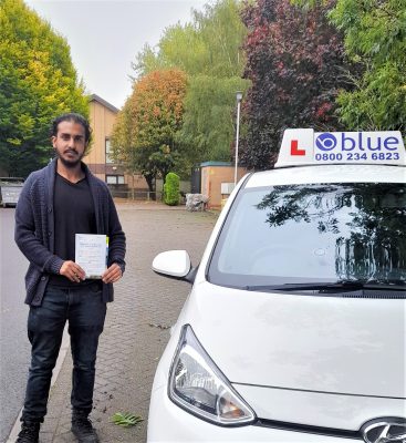 Ikram Miah passed his driving test in Chippenham