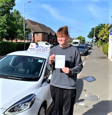 Jack Baker of Windsor passed Driving test in Uxbridge