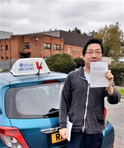 Jackie Ong from Reading Passed Driving testi n Reading First Attempt