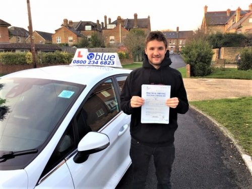 James Brudney of Windsor passed his driving test in Slough