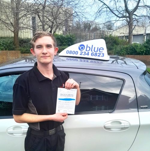 James Hewitt from Burghfield Passed Driving test in Reading