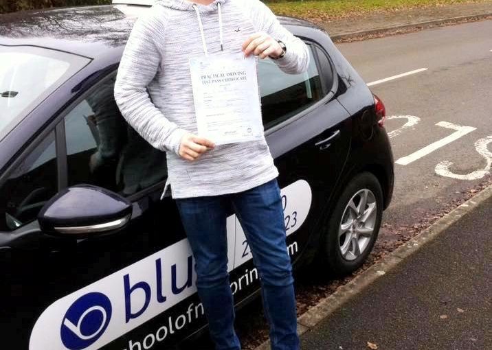 binfield driving test pass for Jamie Hatch