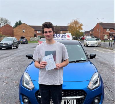 Javier Stout passed Driving test in Trowbridge First Time