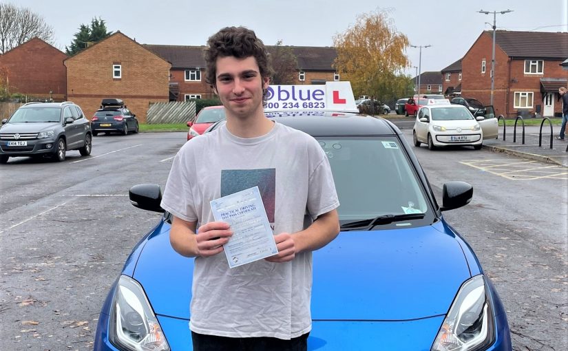 Javier Stout passed Driving test in Trowbridge First Time