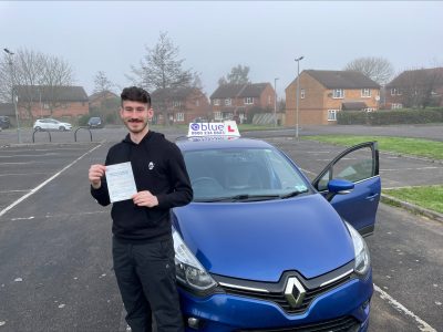 Jay Remski Passed his driving test First Time in Trowbridge