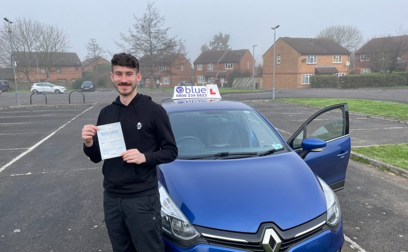 Jay Remski Passed his Driving Test First Time in Trowbridge