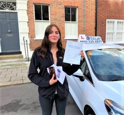 Jemima Wales of Windsor passed her Driving Test