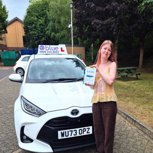 Jess T Passed Driving Test in Chippenham
