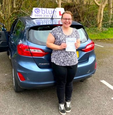 Jessica David Passed Driving Test First Time in Yeovil