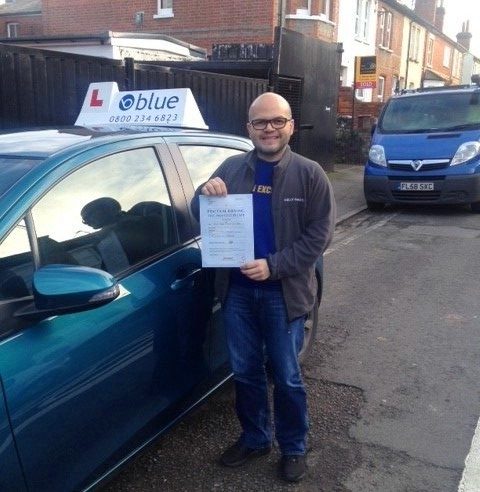 Jesus Strauss from Reading Berkshire passed his test first time.