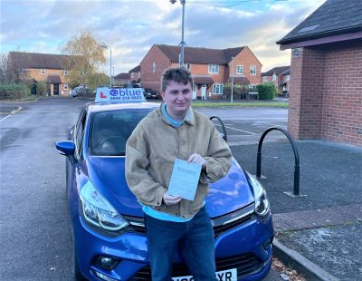 Joe Smith from Coleford in Somerset passed his Driving Test