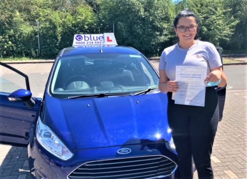 Josie Gray Passed her driving test in Taunton